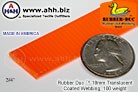 3/4'' Rubber Duc&trade; brand Rubber Coated Webbing Translucent 100 weight